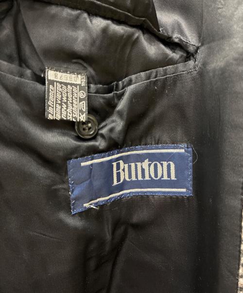 BURTON（バートン）BURTON (バートン) フランス製 ツイードステンカラーコート ブラック×グレー サイズ:不明の古着・服飾アイテム