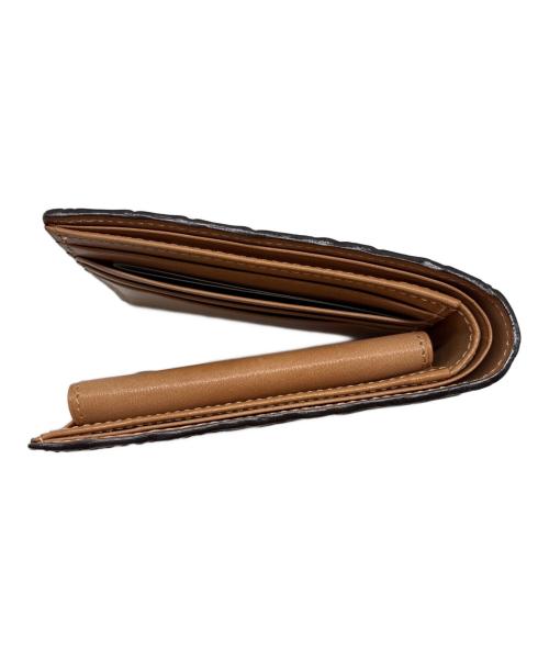 HERGOPOCH（エルゴポック）HERGOPOCH (エルゴポック) 型押し 2つ折り財布 ブラウンの古着・服飾アイテム