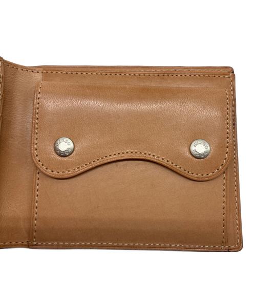 HERGOPOCH（エルゴポック）HERGOPOCH (エルゴポック) 型押し 2つ折り財布 ブラウンの古着・服飾アイテム