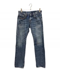 名作ヒステリックグラマー スタッズデニム 30インチ0203AP08 濃紺 美品 中古・古着通販】Hysteric Glamour (ヒステリックグラマー) スタッズ