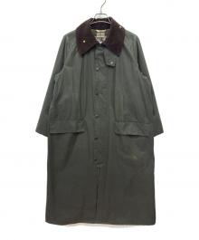 Barbour（バブアー）の古着「オイルドコート バーレーコート」｜グリーン