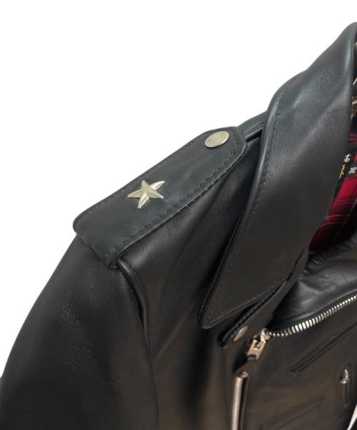 Schott（ショット）Schott (ショット) B'z INABA MODEL ダブルライダースジャケット ブラック サイズ:36の古着・服飾アイテム