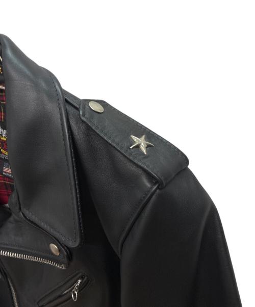 Schott（ショット）Schott (ショット) B'z INABA MODEL ダブルライダースジャケット ブラック サイズ:36の古着・服飾アイテム