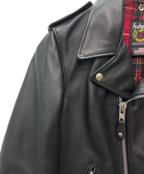 Schott（ショット）Schott (ショット) B'z INABA MODEL ダブルライダースジャケット ブラック サイズ:36の古着・服飾アイテム