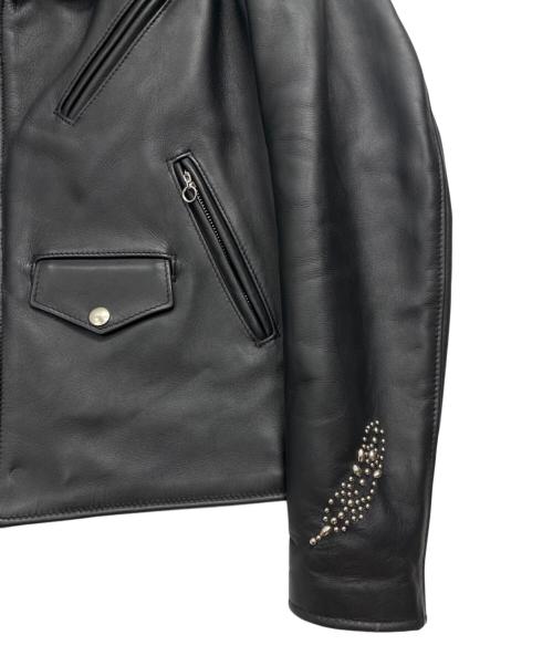 Schott（ショット）Schott (ショット) B'z INABA MODEL ダブルライダースジャケット ブラック サイズ:36の古着・服飾アイテム