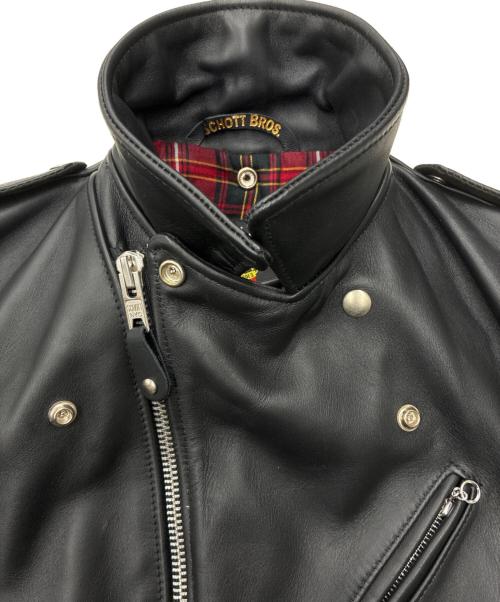 Schott（ショット）Schott (ショット) B'z INABA MODEL ダブルライダースジャケット ブラック サイズ:36の古着・服飾アイテム