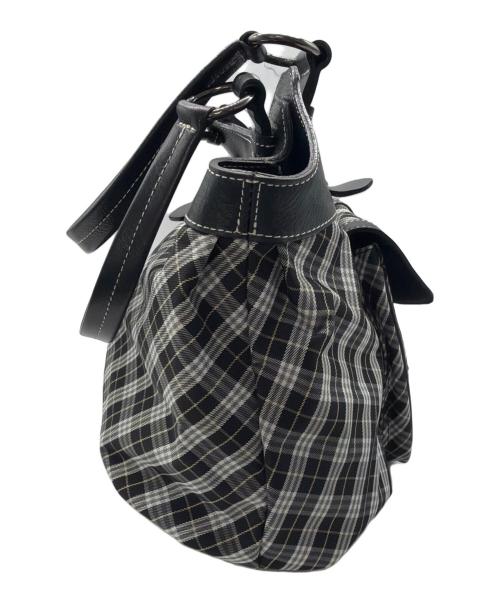 BURBERRY BLUE LABEL（バーバリー ブルー レーベル）BURBERRY BLUE LABEL (バーバリー ブルー レーベル) トートバッグ ブラック×ホワイトの古着・服飾アイテム