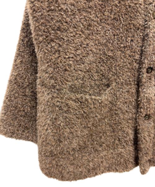 STRUM（ストラム）STRUM (ストラム) アルパカ ナイロン ドビー シャギー加工 ミドルカーディガン ブラウン サイズ:SIZE 4の古着・服飾アイテム
