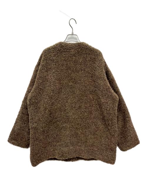 STRUM（ストラム）STRUM (ストラム) アルパカ ナイロン ドビー シャギー加工 ミドルカーディガン ブラウン サイズ:SIZE 4の古着・服飾アイテム
