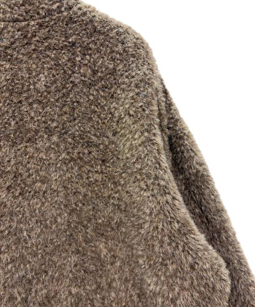 STRUM（ストラム）STRUM (ストラム) アルパカ ナイロン ドビー シャギー加工 ミドルカーディガン ブラウン サイズ:SIZE 4の古着・服飾アイテム