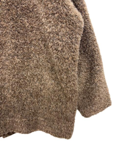 STRUM（ストラム）STRUM (ストラム) アルパカ ナイロン ドビー シャギー加工 ミドルカーディガン ブラウン サイズ:SIZE 4の古着・服飾アイテム