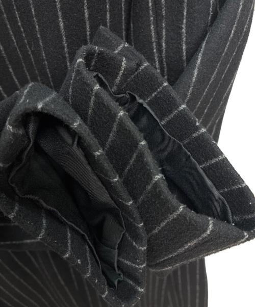 GARNIER（ガルニエ）Garnier (ガルニエ) レイヤードカラーコート ブラック サイズ:LLの古着・服飾アイテム