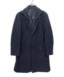 GARNIER（ガルニエ）の古着「レイヤードカラーコート」｜ネイビー