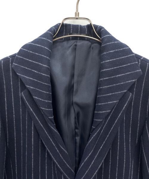 GARNIER（ガルニエ）Garnier (ガルニエ) レイヤードカラーコート ネイビー サイズ:LLの古着・服飾アイテム