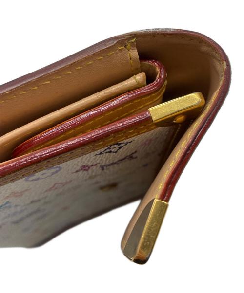 LOUIS VUITTON（ルイ ヴィトン）LOUIS VUITTON (ルイ ヴィトン) モノグラム・マルチカラー ポレトトレゾールインターナショナル 長財布 ホワイトの古着・服飾アイテム