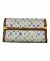 LOUIS VUITTON（ルイ ヴィトン）の古着「モノグラム・マルチカラー ポレトトレゾールインターナショナル 長財布」｜ホワイト