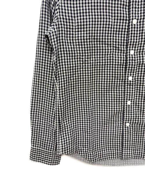 AIGLE（エーグル）AIGLE (エーグル) 長袖シャツ ホワイト×ブラック サイズ:M 未使用品の古着・服飾アイテム