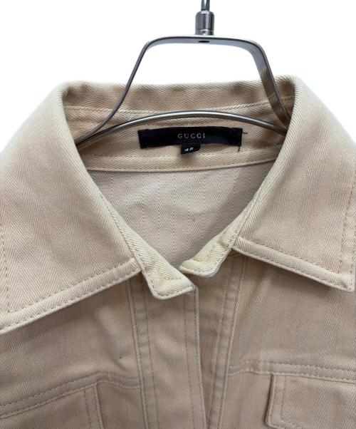 GUCCI（グッチ）GUCCI (グッチ) トラッカージャケット ベージュ サイズ:42の古着・服飾アイテム
