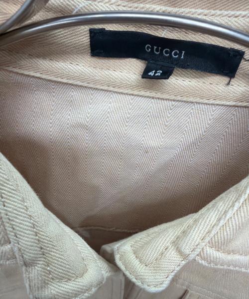 GUCCI（グッチ）GUCCI (グッチ) トラッカージャケット ベージュ サイズ:42の古着・服飾アイテム