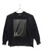 ARMANI EXCHANGEアルマーニ エクスチェンジ）の古着「メッシュカットソー」｜ブラック