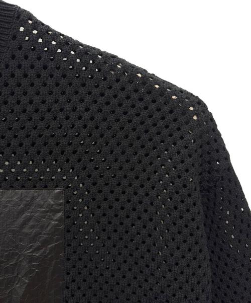 ARMANI EXCHANGE（アルマーニ エクスチェンジ）ARMANI EXCHANGE (アルマーニ エクスチェンジ) メッシュカットソー ブラック サイズ:Mの古着・服飾アイテム