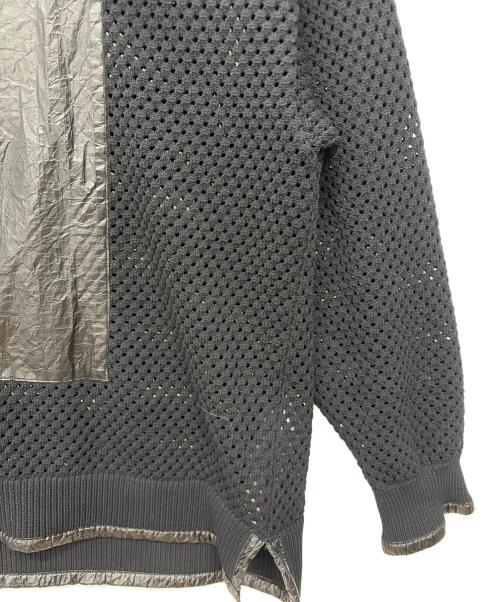 ARMANI EXCHANGE（アルマーニ エクスチェンジ）ARMANI EXCHANGE (アルマーニ エクスチェンジ) メッシュカットソー ブラック サイズ:Mの古着・服飾アイテム