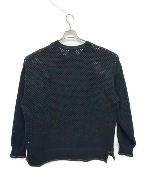 ARMANI EXCHANGE（アルマーニ エクスチェンジ）ARMANI EXCHANGE (アルマーニ エクスチェンジ) メッシュカットソー ブラック サイズ:Mの古着・服飾アイテム