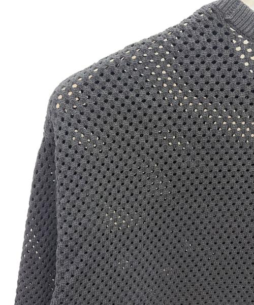 ARMANI EXCHANGE（アルマーニ エクスチェンジ）ARMANI EXCHANGE (アルマーニ エクスチェンジ) メッシュカットソー ブラック サイズ:Mの古着・服飾アイテム