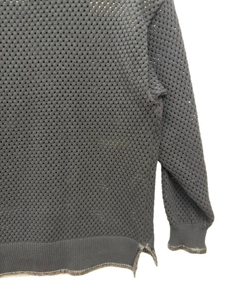 ARMANI EXCHANGE（アルマーニ エクスチェンジ）ARMANI EXCHANGE (アルマーニ エクスチェンジ) メッシュカットソー ブラック サイズ:Mの古着・服飾アイテム