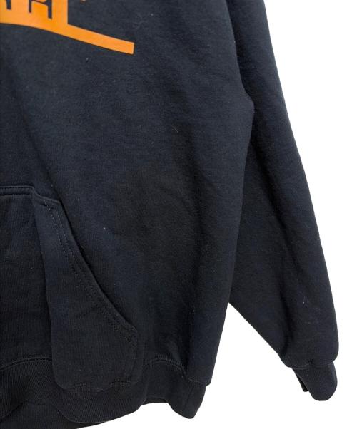 MINDSEEKER（マインドシーカー）MINDSEEKER (マインドシーカー) プルオーバーパーカー ブラック×オレンジ サイズ:Lの古着・服飾アイテム