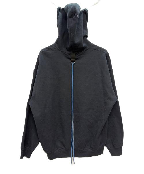 MINDSEEKER（マインドシーカー）MINDSEEKER (マインドシーカー) プルオーバーパーカー ブラック×オレンジ サイズ:Lの古着・服飾アイテム