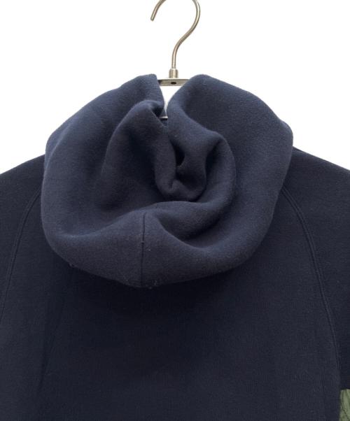 sacai（サカイ）sacai (サカイ) ハイブリットプルオーバーパーカー ネイビー×グリーン サイズ:SIZE 2の古着・服飾アイテム