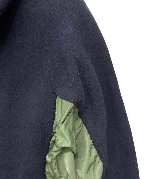 sacai（サカイ）sacai (サカイ) ハイブリットプルオーバーパーカー ネイビー×グリーン サイズ:SIZE 2の古着・服飾アイテム