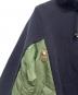 中古・古着 sacai (サカイ) ハイブリットプルオーバーパーカー ネイビー×グリーン サイズ:SIZE 2：25000円