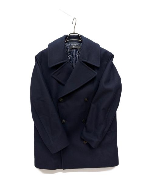 UNIQLO+J（ユニクロ プラスジェイ）UNIQLO+J (ユニクロ プラスジェイ) ウールブレンドオーバーサイズピーコート ネイビー サイズ:Lの古着・服飾アイテム