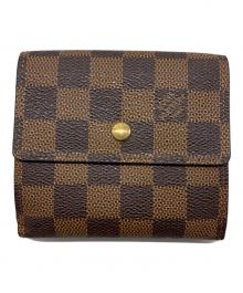 LOUIS VUITTON（ルイ ヴィトン）の古着「ダミエ ポルトモネ ビエ カルトクレディ」｜ブラウン