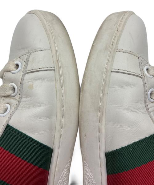 GUCCI（グッチ）GUCCI (グッチ) ローカットスニーカー ホワイト サイズ:36の古着・服飾アイテム