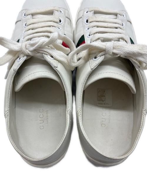 GUCCI（グッチ）GUCCI (グッチ) ローカットスニーカー ホワイト サイズ:36の古着・服飾アイテム