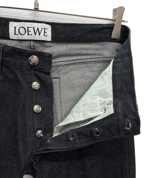 LOEWE（ロエベ）LOEWE (ロエベ) ロールアップ デニムパンツ ブラック サイズ:28の古着・服飾アイテム