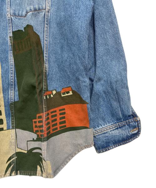 LOEWE（ロエベ）LOEWE (ロエベ) ペイント デニムジャケット ブルー サイズ:SIZE 46の古着・服飾アイテム