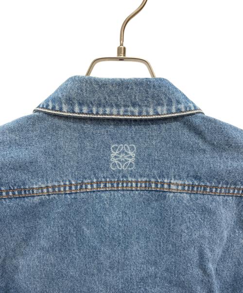 LOEWE（ロエベ）LOEWE (ロエベ) ペイント デニムジャケット ブルー サイズ:SIZE 46の古着・服飾アイテム