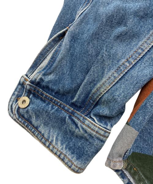 LOEWE（ロエベ）LOEWE (ロエベ) ペイント デニムジャケット ブルー サイズ:SIZE 46の古着・服飾アイテム