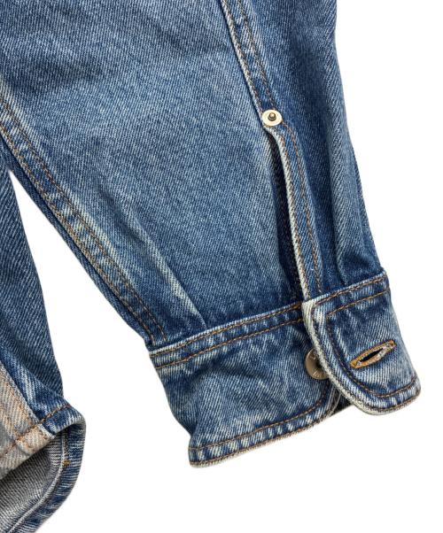 LOEWE（ロエベ）LOEWE (ロエベ) ペイント デニムジャケット ブルー サイズ:SIZE 46の古着・服飾アイテム