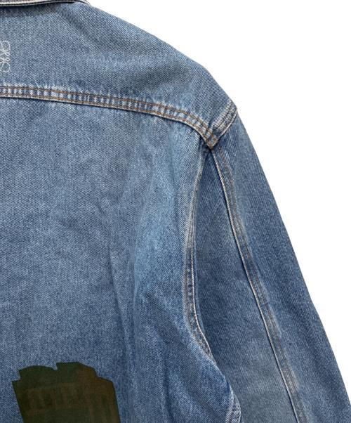 LOEWE（ロエベ）LOEWE (ロエベ) ペイント デニムジャケット ブルー サイズ:SIZE 46の古着・服飾アイテム