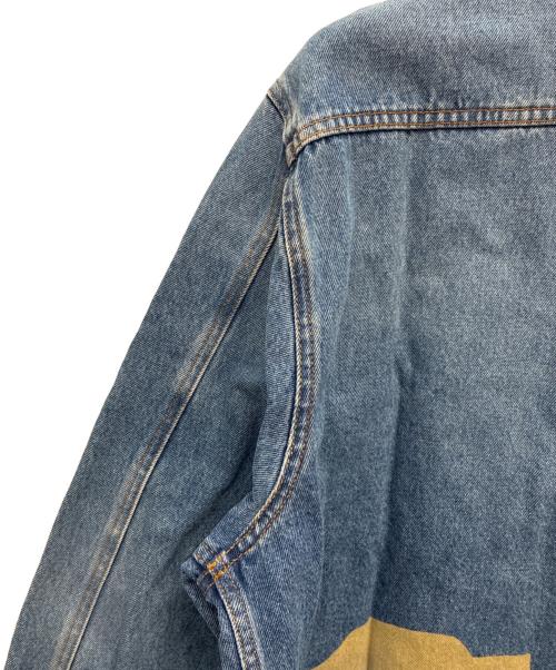 LOEWE（ロエベ）LOEWE (ロエベ) ペイント デニムジャケット ブルー サイズ:SIZE 46の古着・服飾アイテム