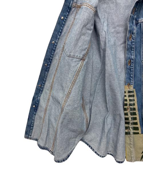 LOEWE（ロエベ）LOEWE (ロエベ) ペイント デニムジャケット ブルー サイズ:SIZE 46の古着・服飾アイテム