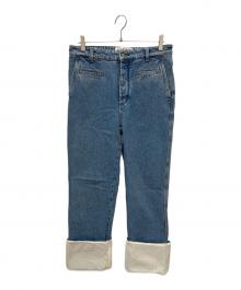 LOEWE（ロエベ）の古着「フィッシャーマンロールアップデニムパンツ」｜ブルー