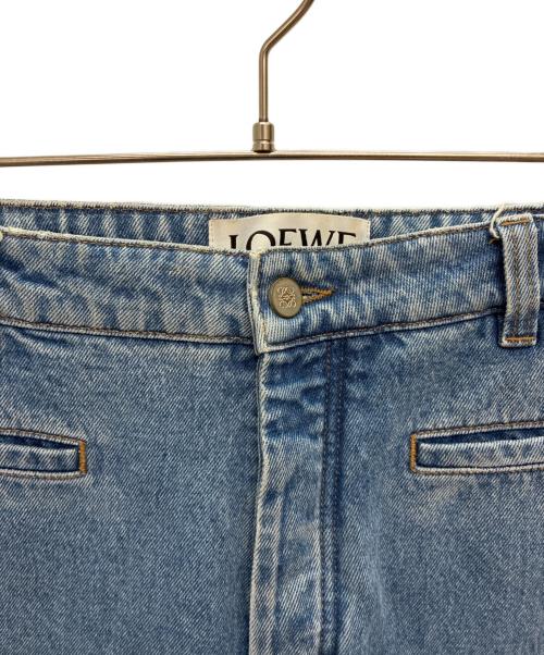LOEWE（ロエベ）LOEWE (ロエベ) フィッシャーマンロールアップデニムパンツ ブルー サイズ:SIZE 38の古着・服飾アイテム