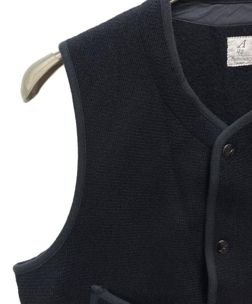 ANATOMICA（アナトミカ）ANATOMICA (アナトミカ) ビーチクロス ウールベスト ジレ ネイビー サイズ:42の古着・服飾アイテム