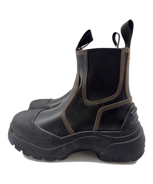 Maison Margiela（メゾンマルジェラ）Maison Margiela (メゾンマルジェラ) アンクルブーツ ブラック サイズ:37の古着・服飾アイテム